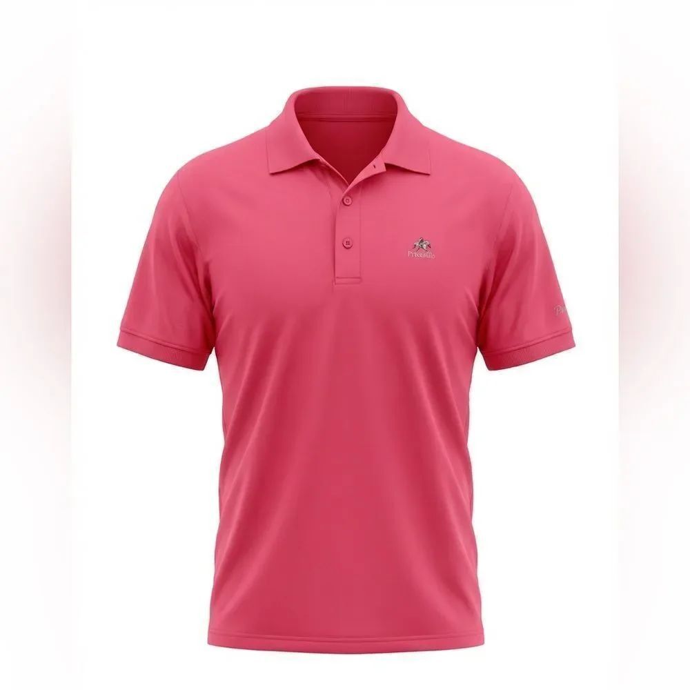 PETERโMILLARโMENSโPOLOโSHIRTโSIZEโLโRED/DARKโPINK